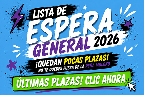 inscripcion peñas moloko leon 2026